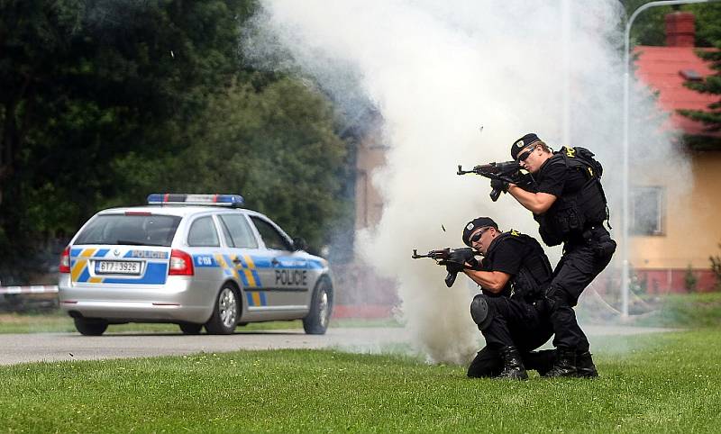 Slezskoostravský hrad ožil ukázkami práce policistů.