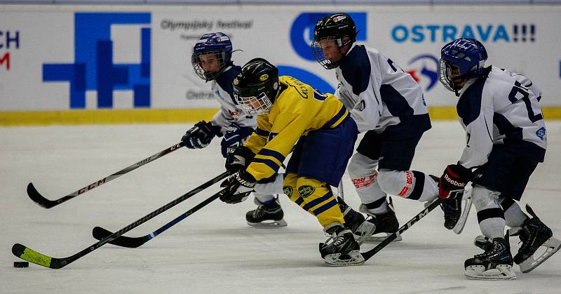 Olympijský festival v Ostravě, 12. února 2018. Hokejové utkání mezi Vítkovicemi a Kopřivnicí