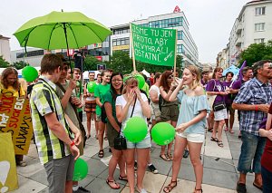 Třetí ročník happeningu Jsme Ostravská! se konal 27. června na Masarykově náměstí v centru města.