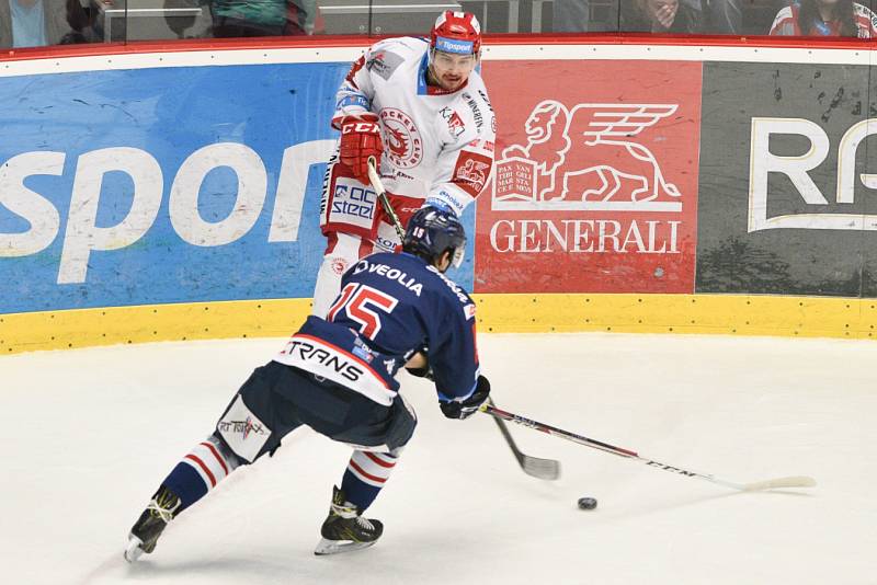 Derby 26. kola extraligy Třinec - Vítkovice rozhodlo až prodloužení.