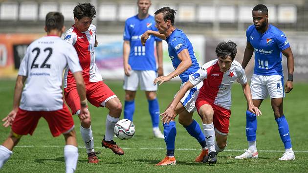 Přátelské utkání - SK Hanácká Slavia Kroměříž - FC Baník Ostrava, 26. ledna 2021 v Kroměříži.