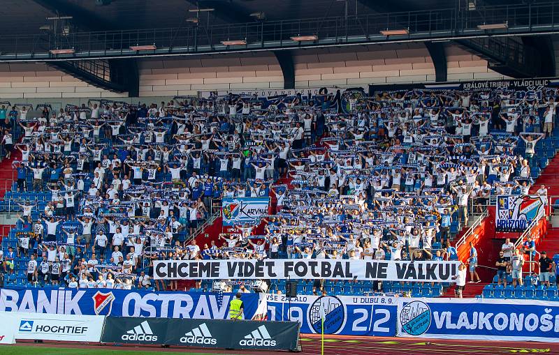 Utkání 3. kola FORTUNA:LIGY: Baník Ostrava - FK Teplice, 26. července 2019 v Ostravě. Na snímku fanoušci.