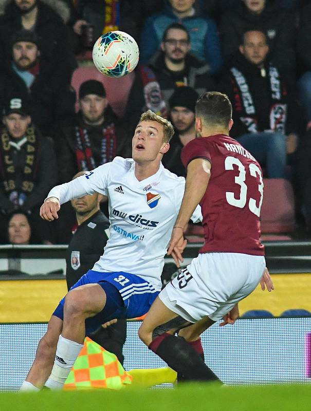 Ondřej Šašinka - Čtvrtfinále MOL Cup AC Sparta Praha - FC Baník Ostrava, Generali Česká pojišťovna Aréna, Praha, 4. března 2020.