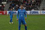 MOL Cup, 2. kolo, SK HS Kroměříž (červenobílé dresy) - FC Baník Ostrava, 21. září 2022.