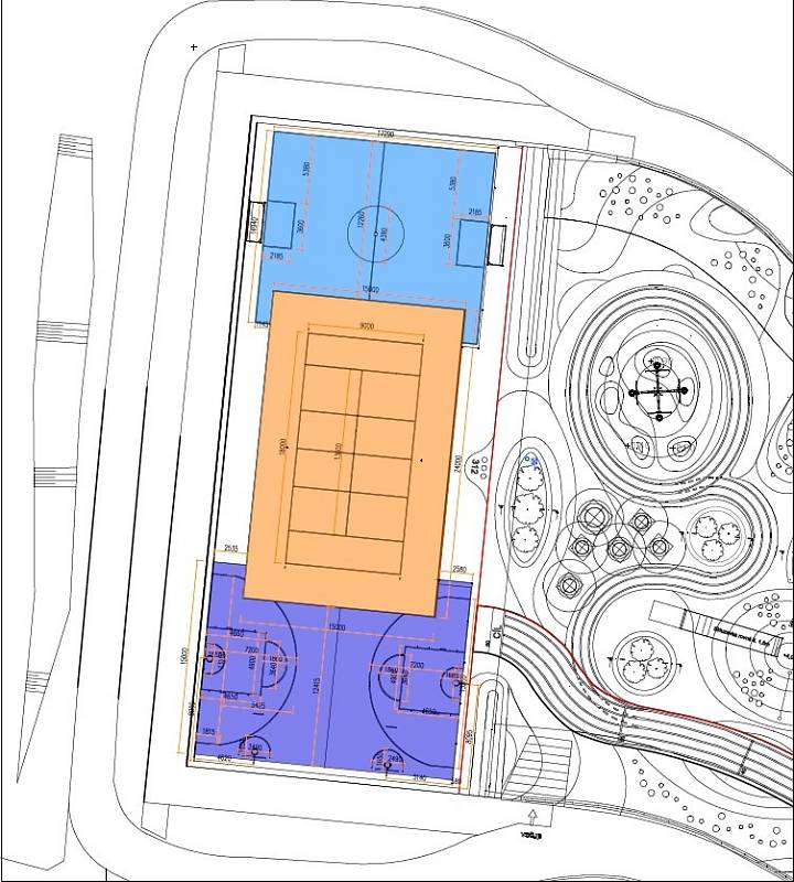 KouPark Ostrava-Radvanice, sportovní hřiště.