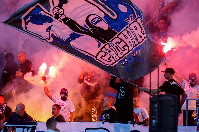 FC Baník Ostrava – SK Slavia Praha, fans Baníku