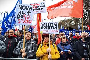 Demonstrace před Liberty Ostrava, 22. 2. 2024