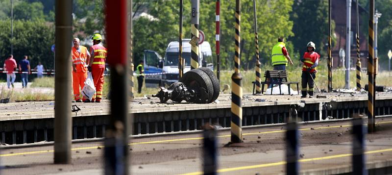 Tragická železniční nehoda pendolina ve Studénce 22. července 2015.