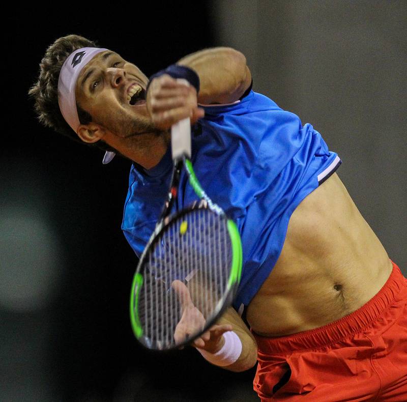 Davis Cup 2018 v Ostravě - Česko vs. Izrael, Jiří Veselý