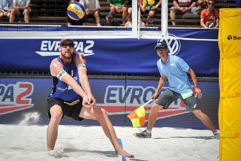 Turnaj Světové série Ostrava Beach Open, 21. června 2018, na snímku  (vlevo) Alison Cerutti.