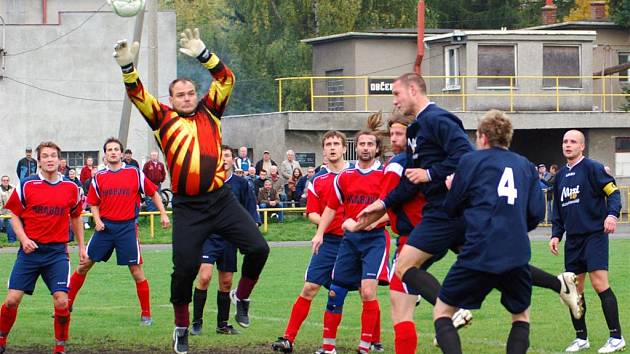 Ze zápasu Polanky proti Hrabové v I.B třídě