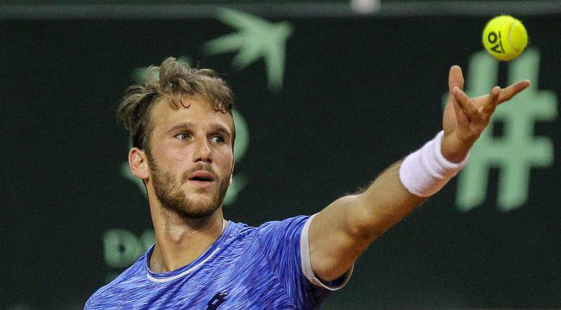 Davis Cup 2018 v Ostravě - Česko vs. Izrael, Edan Leshem