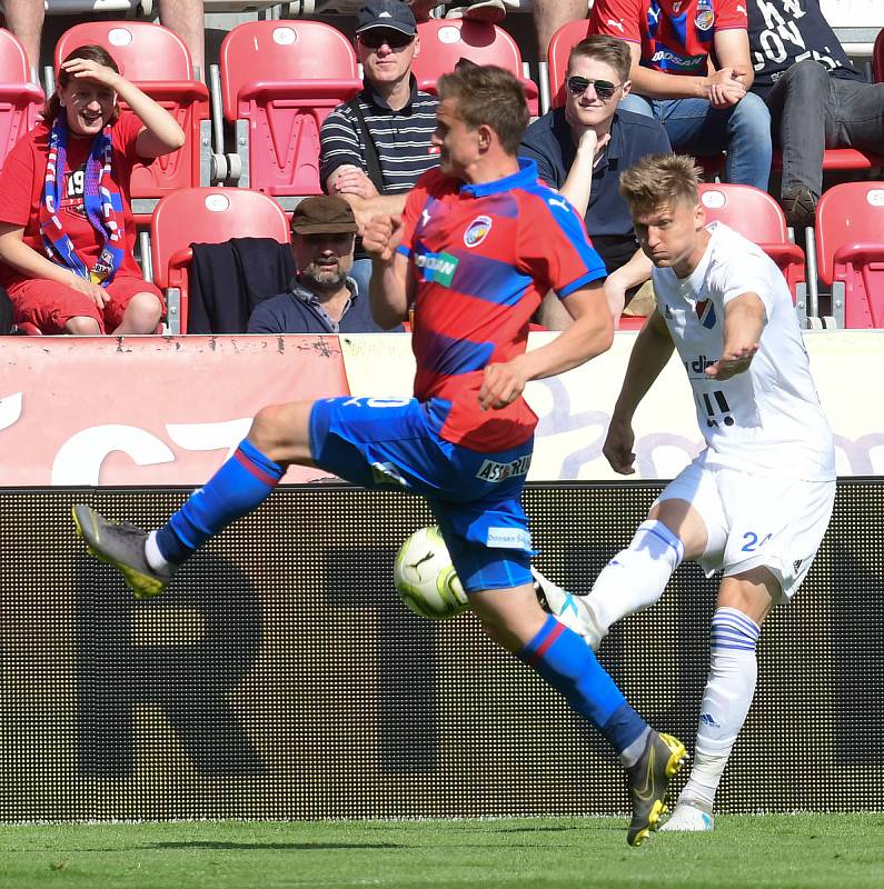 Václav Procházka - Utkání 5. kola nádstavby první fotbalové ligy FORTUNA:LIGA, skupina o titul: FC Viktoria Plzeň - FC Baník Ostrava, 26. května 2019 v Plzni.