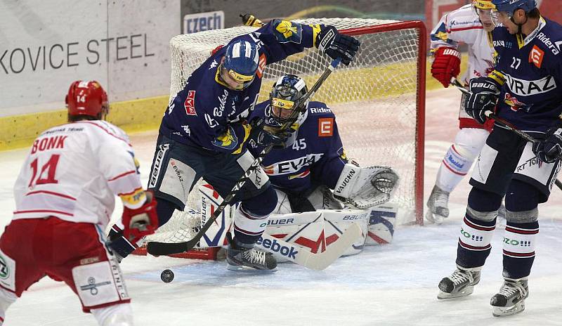 Z utkání HC Vítkovice Steel - HC Oceláři Třinec