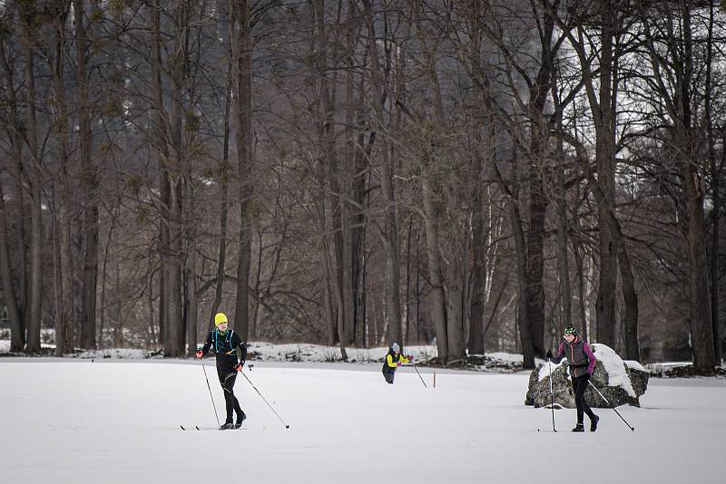 Běžecké trasy v Prosper Golf Resort Čeladná, 29. ledna 2022.