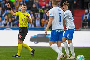 Fotbalisté Baníku Ostrava remizovali v sobotním utkání 22. kola FORTUNA:LIGY s Bohemians Praha 1:1. Domácí záložníci Tomáš Rigo a Jiří Boula si měli co vysvětlovat.