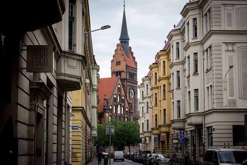 Evangelický Kristův kostel v centru Ostravy postavený v letech 1905 až 1907 ve stylu holandské renesance.