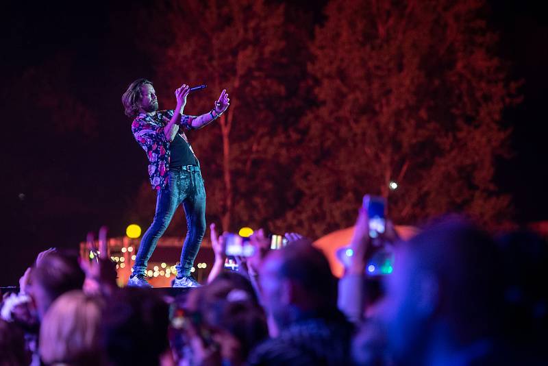 Hudební festival Colours of Ostrava 2019 v Dolní oblasti Vítkovice, 18. července 2019 v Ostravě. Na snímku Kryštof.