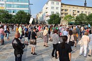 V Ostravě demonstrovalo odhadem 250 lidí.