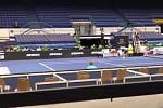 Tenisový turnaj v Ostravar Aréně, který se měl konat bez diváků, mohli VIP hosté sledovat ze skyboxu.