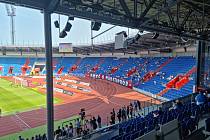 Kotel fanoušků Baníku Ostrava (28. května 2023)
