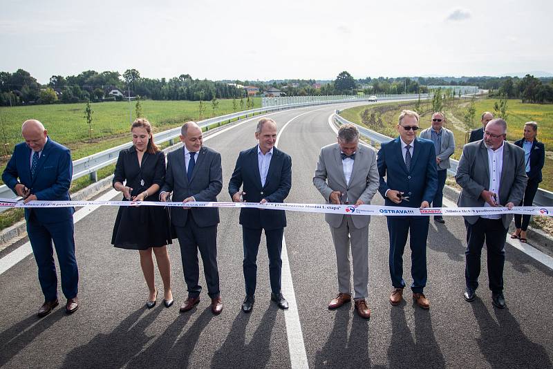 Slavnostní otevření prodloužené Mostní, 22. srpna 2019 v Ostravě-Hrabové.