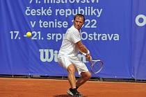 MČR v tenise dospělých (Ostrava, 17. až 21. 8. 2022). Finalista Jaroslav Pospíšil.