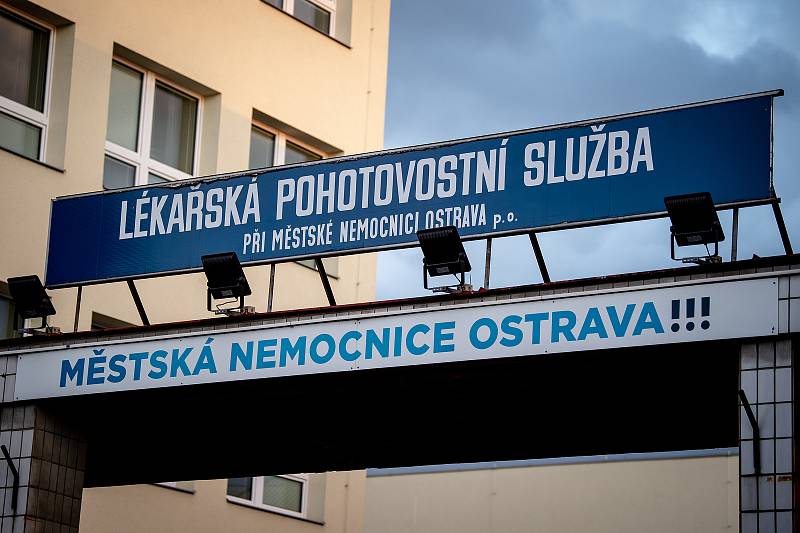 Lékařská pohotovostní služba při Městské nemocnici Ostrava (Fifejdy), 11. února 2020 v Ostravě.