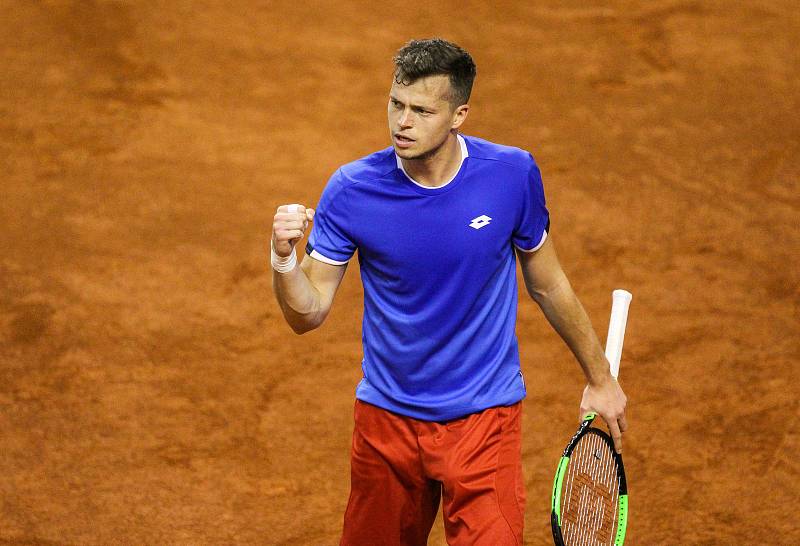 Davis Cup 2018 v Ostravě - Česko vs. Izrael, Adam Pavlásek