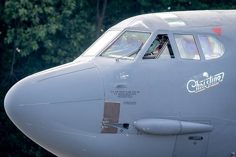 Přílet amerického bombardéru B-52 Stratofortress, 17. září 2019 v Mošnově.