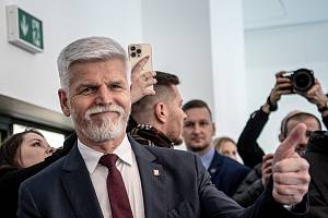 Prezident Petr Pavel v Ostravě při návštěva City Campusu Ostravské univerzity, březen 2023.