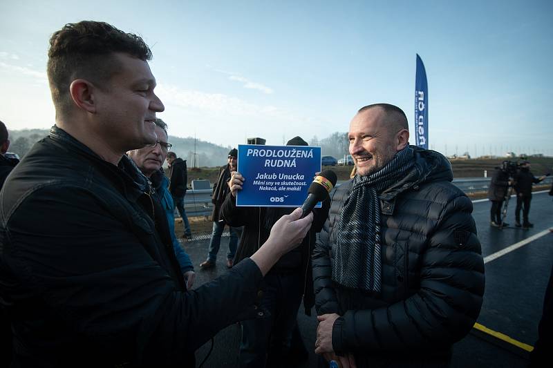 Otevření Prodloužené Rudné v Ostravě, 19. prosince 2019.