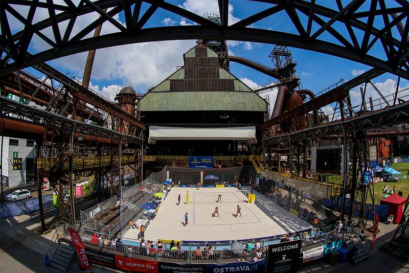 FIVB Světové série v plážovém volejbalu J&T Banka Ostrava Beach Open, 1. června 2019 v Ostravě.