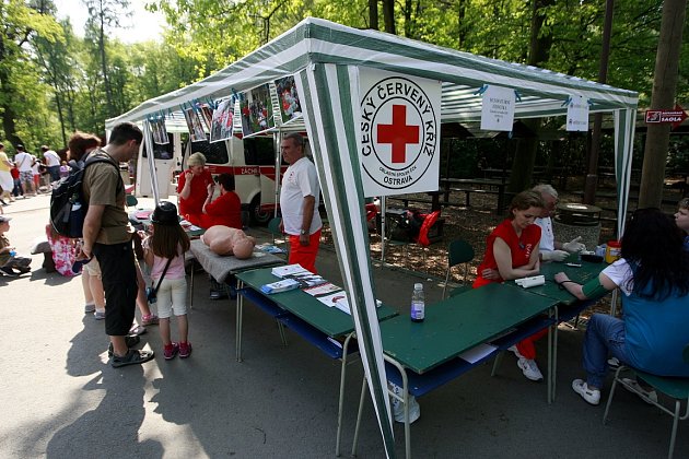 V areálu zoo se v den státního svátku konala i akce Den první pomoci