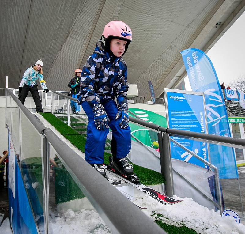 Olympijský festival v Ostravě, neděle 11. února 2018, disciplína skokanský můstek