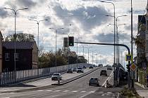 Hotová rekonstrukce mostů přes Rudnou ulici, 1. listopadu 2023, Ostrava.