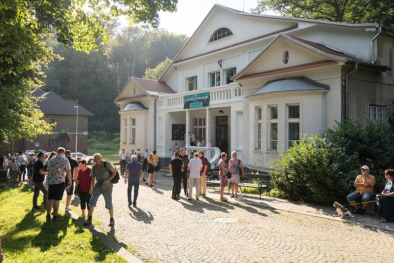 Otevření nově opravené bývalé ředitelské vily v areálu hornického muzea Landek Park veřejnosti, čtvrtek 15. července 2021 v Ostravě-Petřkovicích.