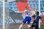 Utkaní 7. kola fotbalové FORTUNA:LIGY: FC Baník Ostrava - 1. FC Slovácko, 23. srpna 2019 v Ostravě. Na snímku (zleva) Jiří Fleišman, Milan Petržela.