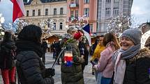 Vánoční trhy na Masarykově náměstí, 28. listopadu v Ostravě.