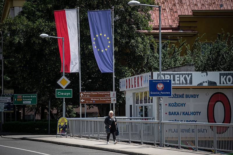 Otevření hranice mezi Českou republikou a Polskem, 30. června 2020 v Českém Těšíně.