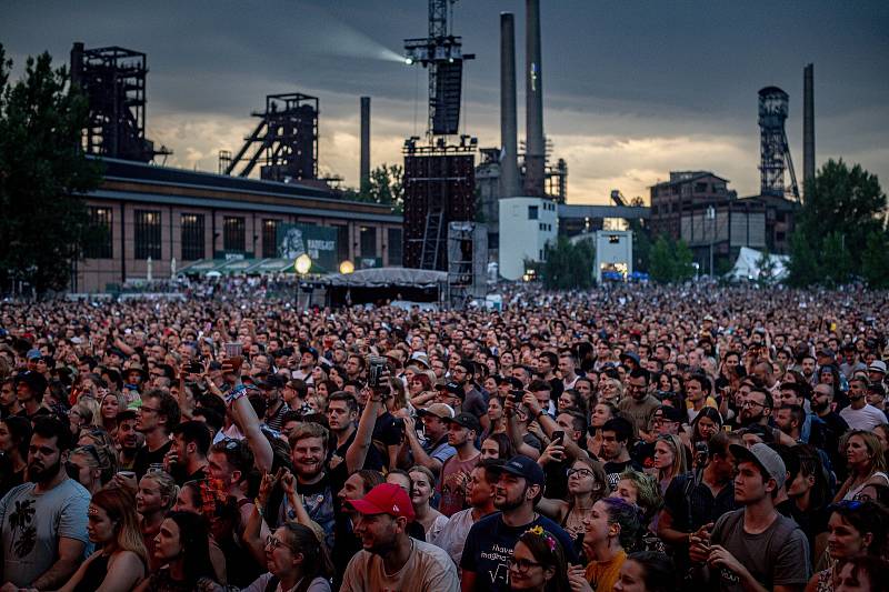 Hudební festival Colours of Ostrava v Dolní oblasti Vítkovice, 14. července 2022, Ostrava. Franz Ferdinand.