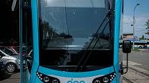 Testovací jízda tramvaje Stadler nOVA 30. května 2018 v Ostravě.