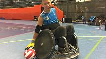 PAVEL ERMIS, ragbista na vozíku ze Sedlnic na Novojičínsku, hájí barvy SK Ostrava.