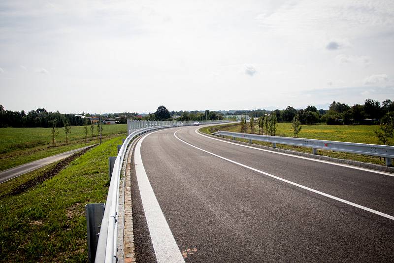 Slavnostní otevření prodloužené Mostní, 22. srpna 2019 v Ostravě-Hrabové.