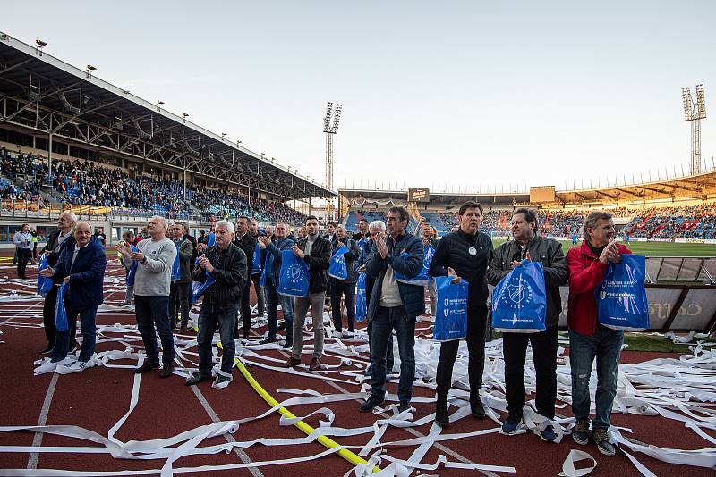 Utkání 13. kola první fotbalové ligy: Baník Ostrava - Sparta Praha, 31. října 2021 v Ostravě. Stará garda.