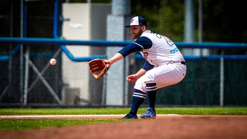 Série závěrečného 7. kola základní části extraligy baseballistů Arrows Ostrava - Sokol Hluboká 3:1, 12:2 a 3:7. Foto: Arrows Ostrava/Ladislav Svěnčík