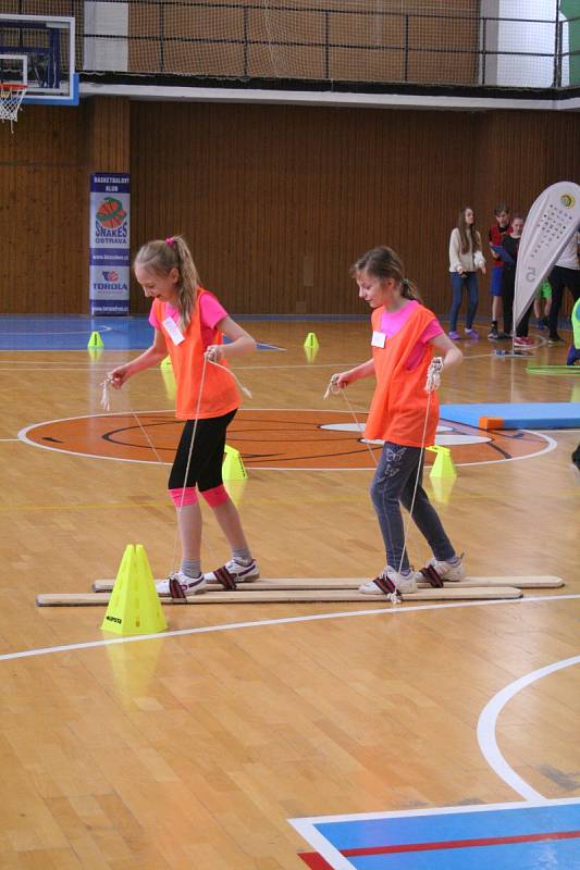 Sazka Olympijský víceboj na ZŠ B. Dvorského v Ostravě.