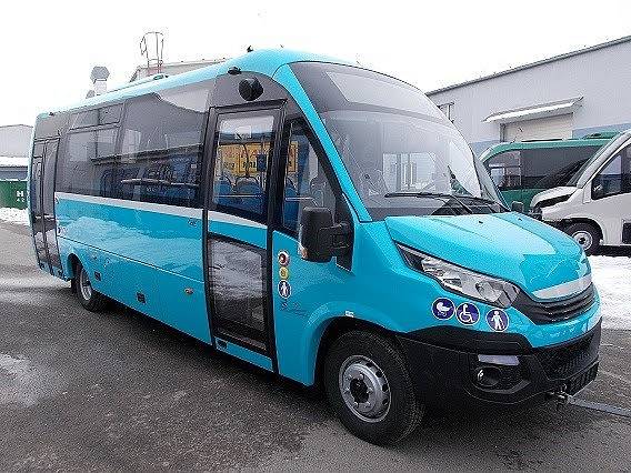 Elektrominibus Rošero - P First FCLLI 80 EL upravený pro Dopravní podnik Ostrava.