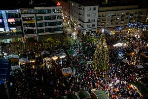 Slavnostní rozsvícení vánočního stromu, 25. listopadu 2023, Ostrava.