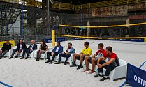 Tisková konference FIVB Světové série v plážovém volejbale J&T Banka Ostrava Beach Open, 27.května 2019 v Ostravě.